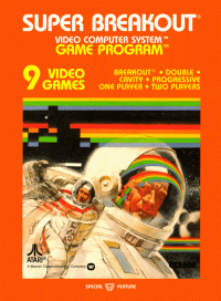 Breakout Atari 2600  box art